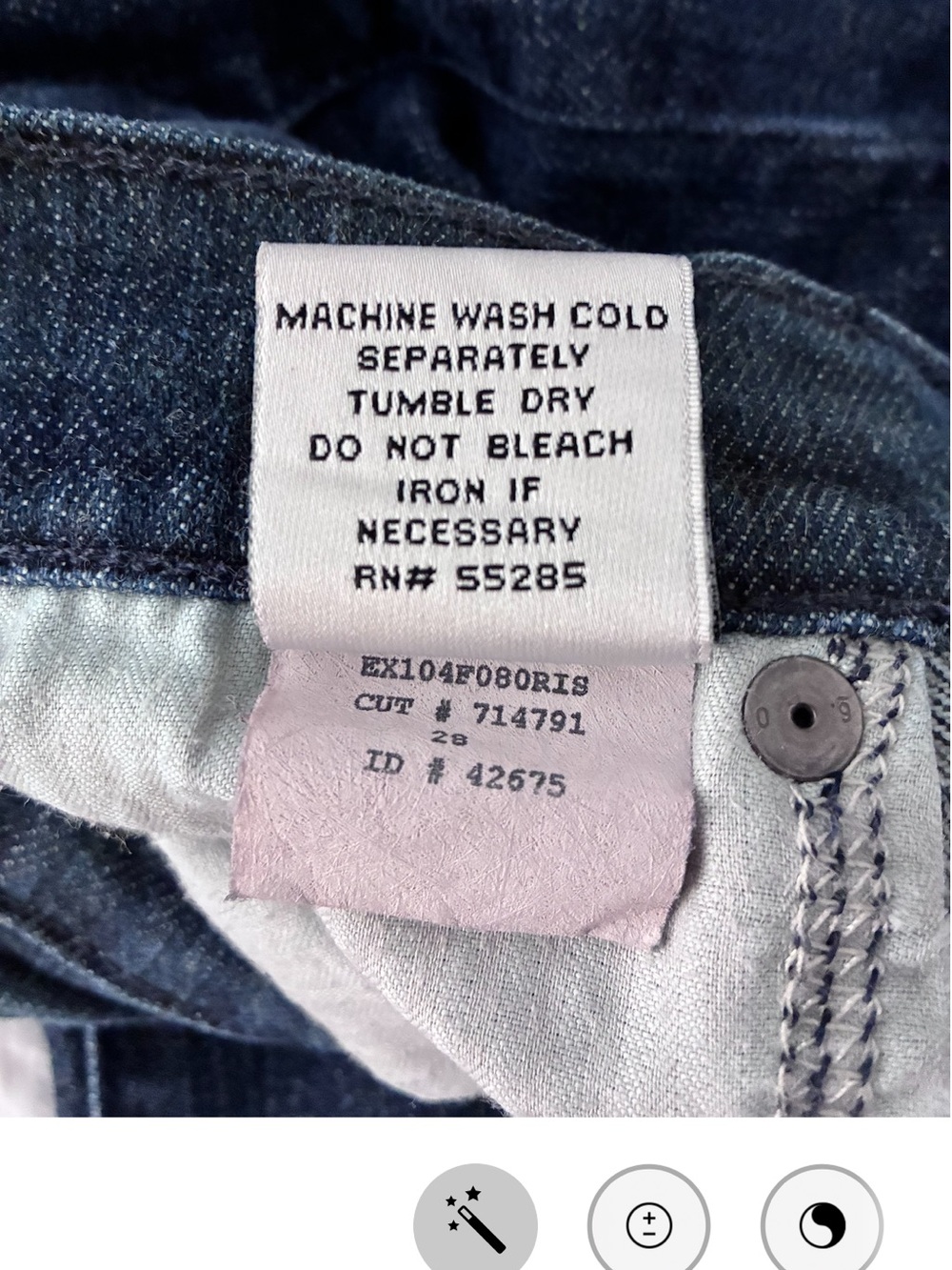 Vintage Y2K Express dark wash denim jeans - Picture 6 of 6
